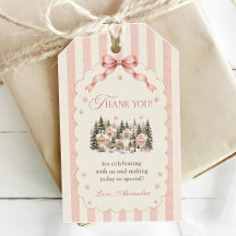 Sage Roze Winterdorp Kerst Baby Shower