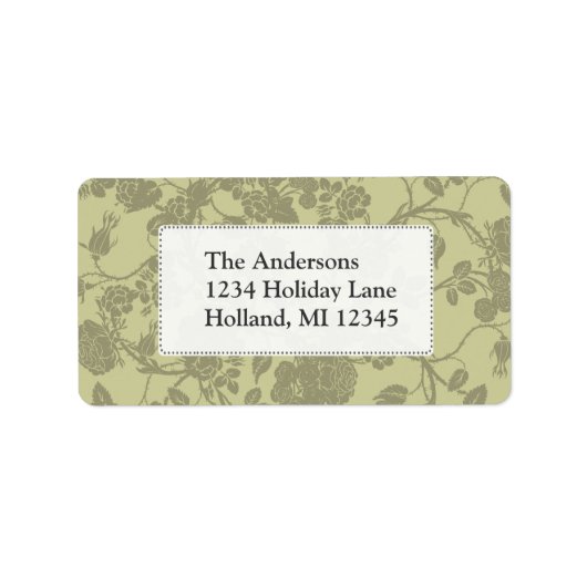 Sage Rozen Retouradres label (Voorkant)