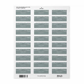 Sage rustieke string licht retour adres label (Full Sheet)