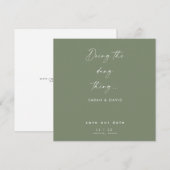 Sage Save the Date: Doe Maar Ding Date (Voorkant / Achterkant)