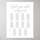 Sage Script 11 tafel zitschema Vind uw stoel Poster (Voorkant)