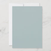 Sage Seafoam Gold Foil Marble Wedding Kaart (Achterkant)