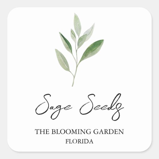 Sage Seeds label (Voorkant)