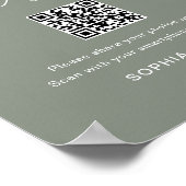 SAGE Share the Love Trouwfoto QR-code Poster (Hoek)