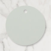 Sage Sheer Boog Minimal Geschenklabel Bedankjes Labels (Achterkant)