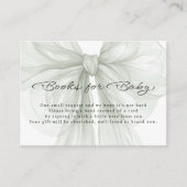 Sage Sheer Bow Books for Baby Insert Informatiekaartje (Voorkant)