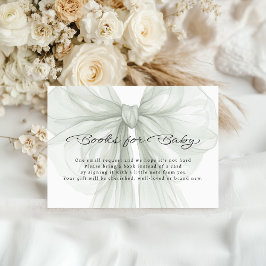 Sage Sheer Bow Books for Baby Insert Informatiekaartje