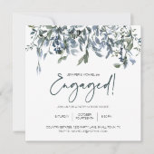 Sage Silver Green Floral Elegant Verloving (Voorkant)