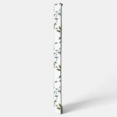 Sage Silver Green Floral Samsung Galaxy Hoesje (Linkerkant)