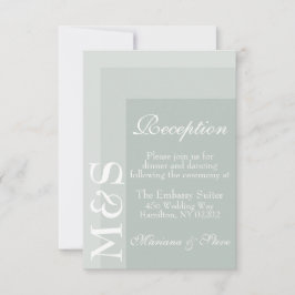 Sage Simple Modern Chic Script Weddencard Bedankkaart