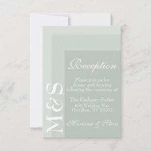 Sage Simple Modern Chic Script Weddencard Bedankkaart