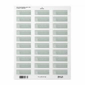 Sage Simple Moderne Chic Script Bruiloft Etiket (Full Sheet)
