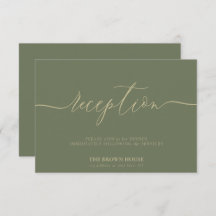 Sage Simple Wedding Reception