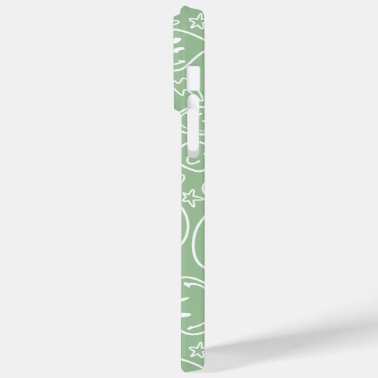 Sage Smile glimlachen Face Pattern Stijlvol Modern Case-Mate iPhone Case (Achterkant / Links)