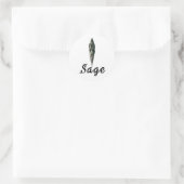 Sage Smudge Bescherming Vintage Apotheek Label (Tas)