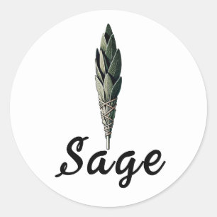 Sage Smudge Protection  Apothecary Label