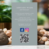 Sage Social Media Instagram Facebook QR Code Visitekaartje