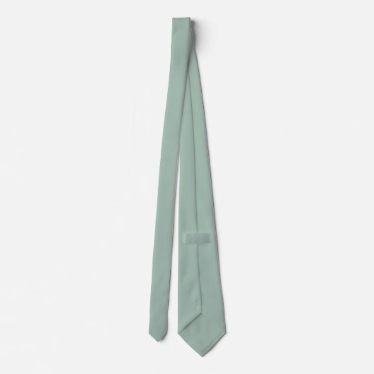 Sage Solid Color Wedding Stropdas (Achterkant)