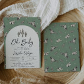 Sage Southwest Baby shower Invitation Kaart