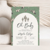 Sage Southwest Baby shower Invitation Kaart