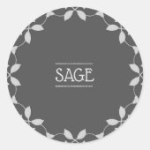 Sage Spice Jar Sticker Labels (Voorkant)