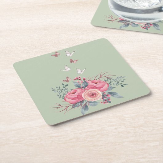 Sage Square Onderzetter Set (Schuin)