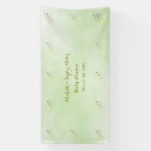 Sage Starlit Baby Boy Bliss Ooievaar Speciale Leve Spandoek (Verticaal)