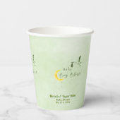 Sage Starlit Baby Boy Bliss Papieren Bekers (Achterkant)