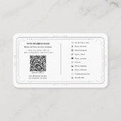 Sage Stick Reiniging Energie Wiccan Pagan Visitekaartje (Achterkant)