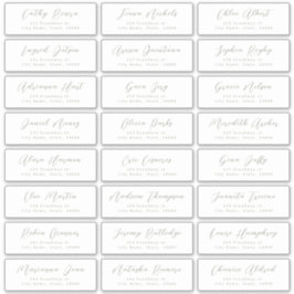 Sage Stijlvol script bruiloft gast adres label