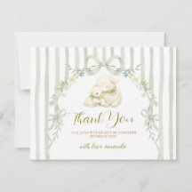 Sage Streep Little Lamb Boog Baby Shower Bloemen