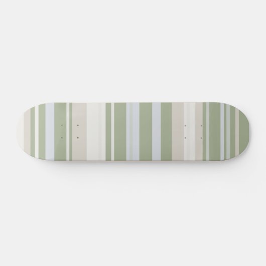 Sage Stripes minimalistisch esthetisch skateboard (Horizontaal)