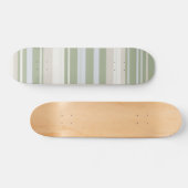 Sage Stripes minimalistisch esthetisch skateboard (Horizontaal)