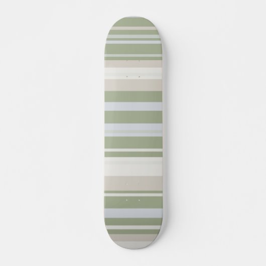 Sage Stripes minimalistisch esthetisch skateboard (Voorkant)