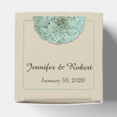 Sage Succulent Bruiloft Favor Box Bedankdoosjes (Bovenkant)