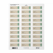 Sage Succulent Bruiloft Label (Full Sheet)