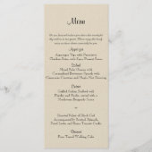 Sage Succulent Bruiloft Menu (Voorkant)