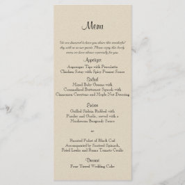 Sage Succulent Bruiloft Menu