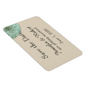 Sage Succulent Bruiloft Save the Date Magneet (Rechterzijde)