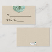 Sage Succulent Trouwplaatskaarten Plaatskaartje (Voorkant / Achterkant)