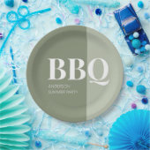 Sage Summer BBQ-feest Papieren Bordje (Feest)