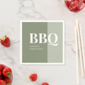 Sage Summer BBQ-feest Servet (Insitu)