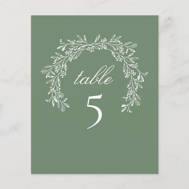 Sage Tafel Luxe Botanische Krans (Voorkant)