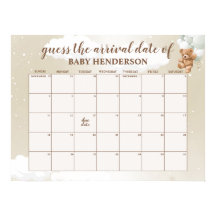 Sage Teddybeer Raad De Verwachtingsdatum Kalender