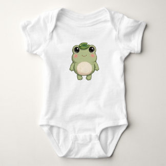 Sage the Frog Baby Bodysuit — Cute Woodland Dier