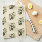 Sage Thrasher en Varied Thrush, Vogels van Audubon Theedoek (Quarter Fold)