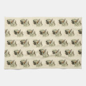 Sage Thrasher en Varied Thrush, Vogels van Audubon Theedoek (Horizontaal)