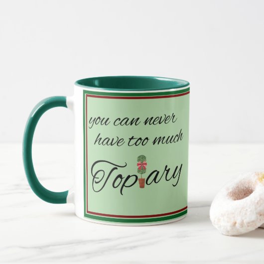 Sage Topiary Mok (Met donut)
