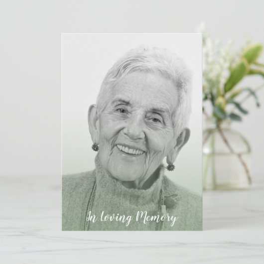 Sage Trendy Transparency Effect Funeral Dear Ones (Staand voorkant)