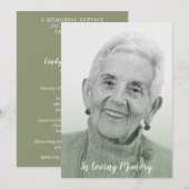 Sage Trendy Transparency Effect Funeral Dear Ones (Voorkant / Achterkant)